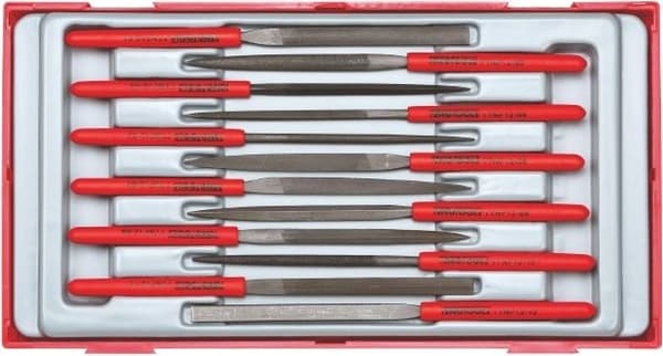Teng Tools 12-delars sats med Teng Tools TTNF12 barrträdsfilar (128430105)