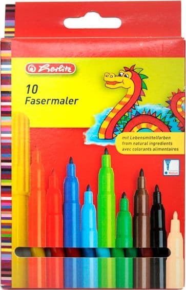Pestävät tussit 10 väriä