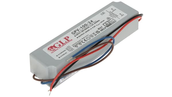 Herm-virtalähde. GLP 24V 100W IP67 GPV