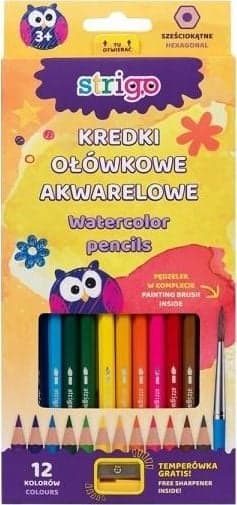 Vesivärikynät 12 väriä STRIGO