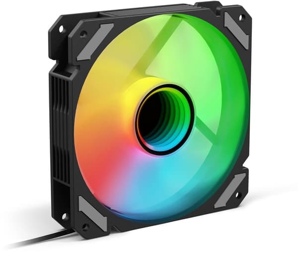 SHARK Mirror RGB PWM (sort, 120 mm)