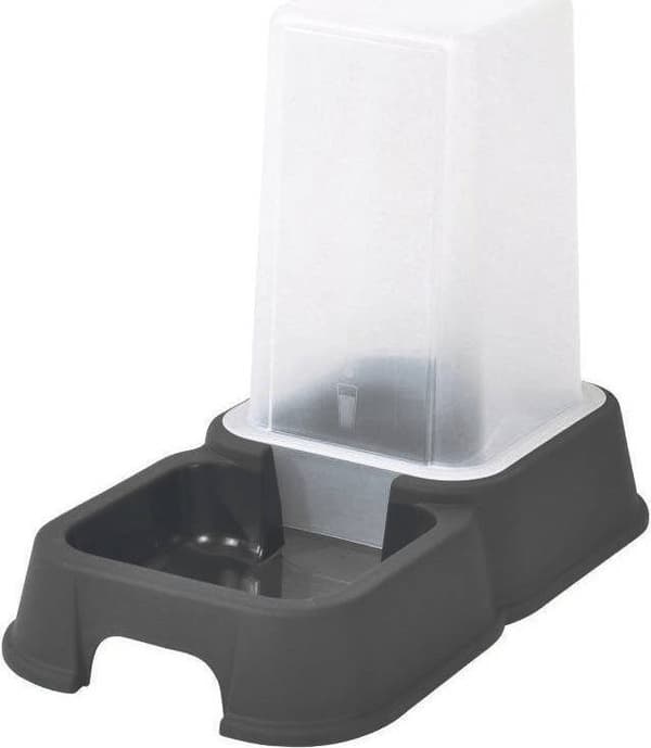 Homea Tørfoder- og vanddispenser, 1,5 l, grå
