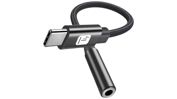TECHLY kuulokeadapterikaapeli USB-C:stä 3,5 tuuman ääniliitäntään DAC-sirulla