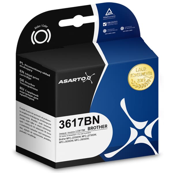 Asarto-mustekasetti LC3617BK (musta)
