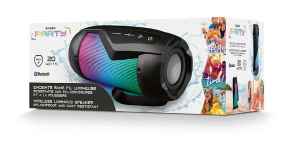 Bärbara Bluetooth-högtalare BigBen Connected PARTYBTIPMINI 20 W Svart