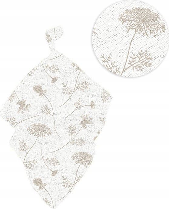 Texpol 90473-BAMBU LINNEBLÖJA ZAKARD 120X120 CM VILD DILL