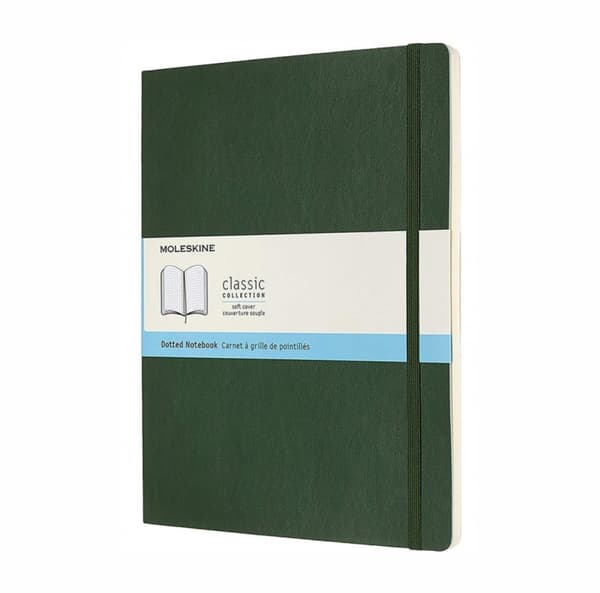 Moleskine Notes 19x25 prickar myrten grön