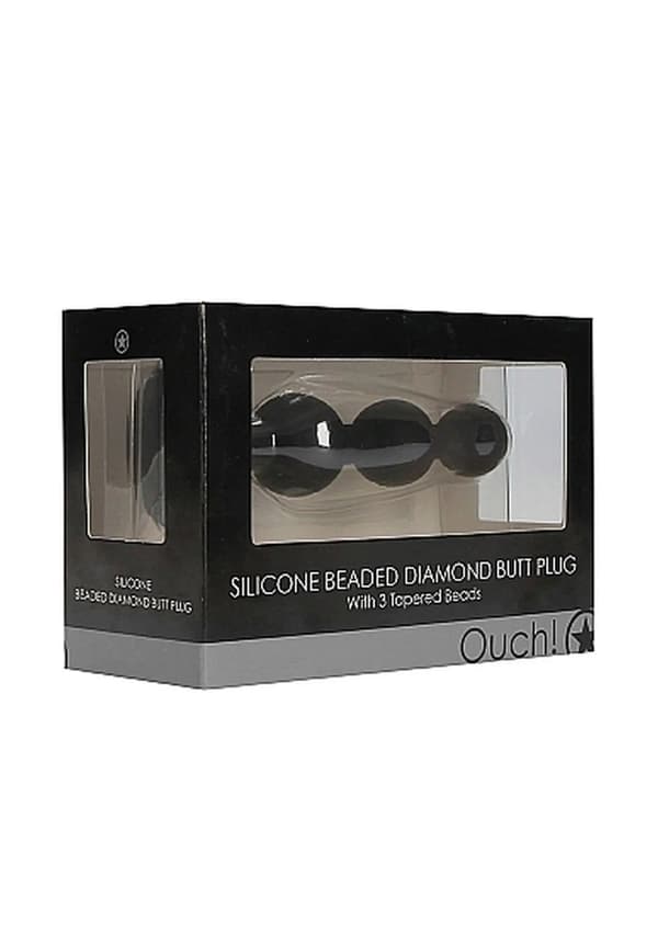 Buttplugg silikonplugg svart plugg 12 cm