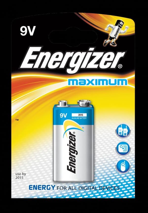 Energizer Batteri 9V Blok 1 stk