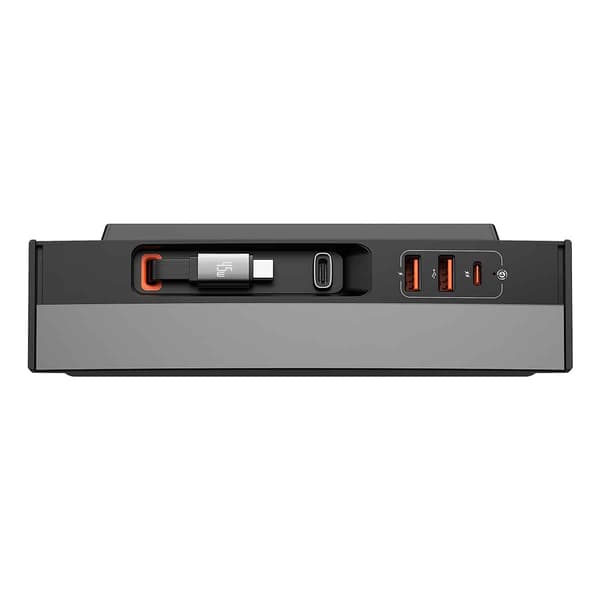 Baseus T-Space -sarjan USB-HUB Tesla Model 3 / Y -malliin integroidulla 45 W USB-C-kaapelilla – musta