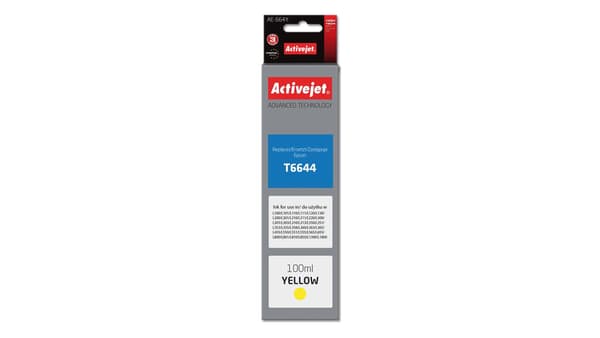 Blækpatron Activejet Ink AE-664Y (gul)