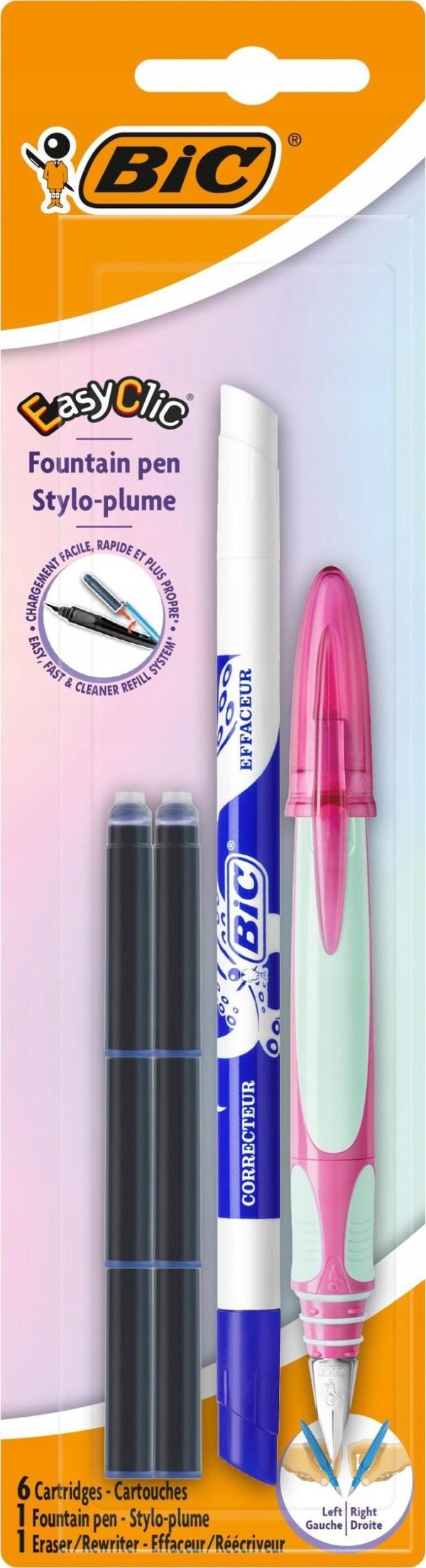 Easy Clic Pen + Indlæg + BIC Viskelæder