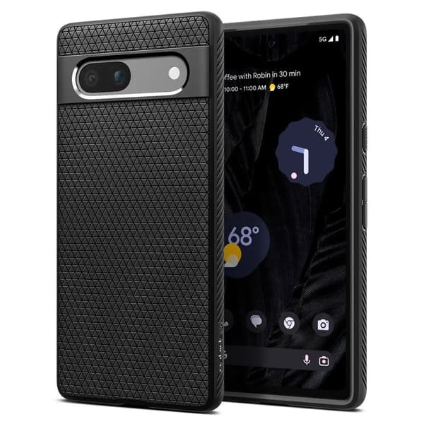 SPIGEN Liquid Air etui til GOOGLE PIXEL 7A mat sort