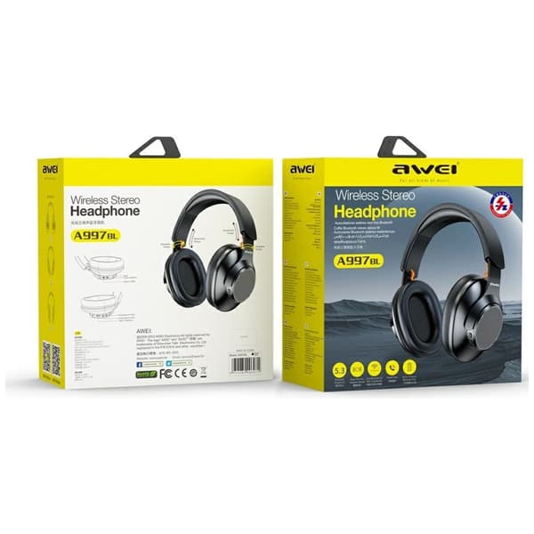 AWEI BLUETOOTH HOVEDTELEFONER A997BL SORT / SORT