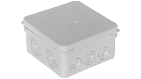 Lufttæt boks IP65 installationsboks 100x100x50mm grå Marlanvil