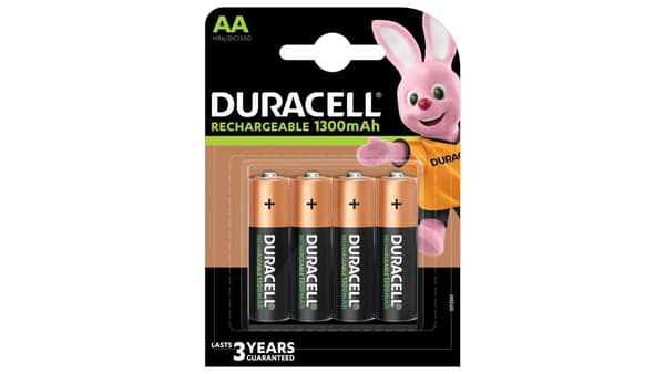 Duracell Batteri AA/R6 1300mAh 4 stk