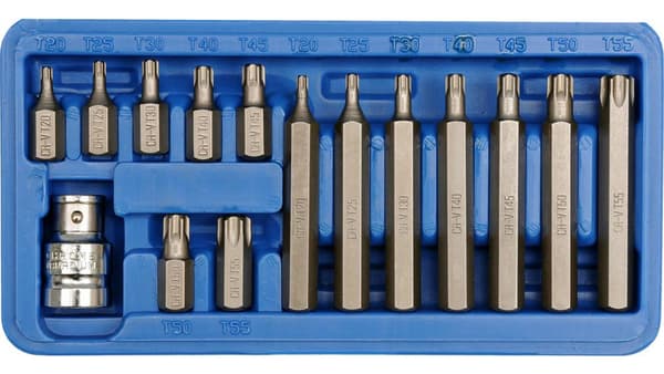 SPECIALNØGLER TORX T20-T55 15 STK.