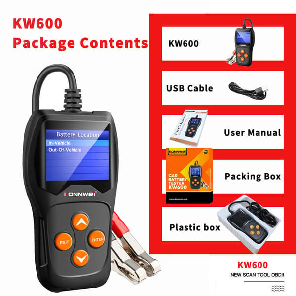 Konnwei KW600 -akkumittari