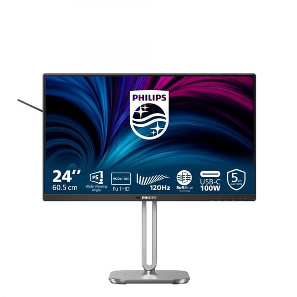 PHILIPS 24B2U4301/00 23.8 tuuman 1920x1080 HDMI DP DaisyChain USB USB-C RJ-45