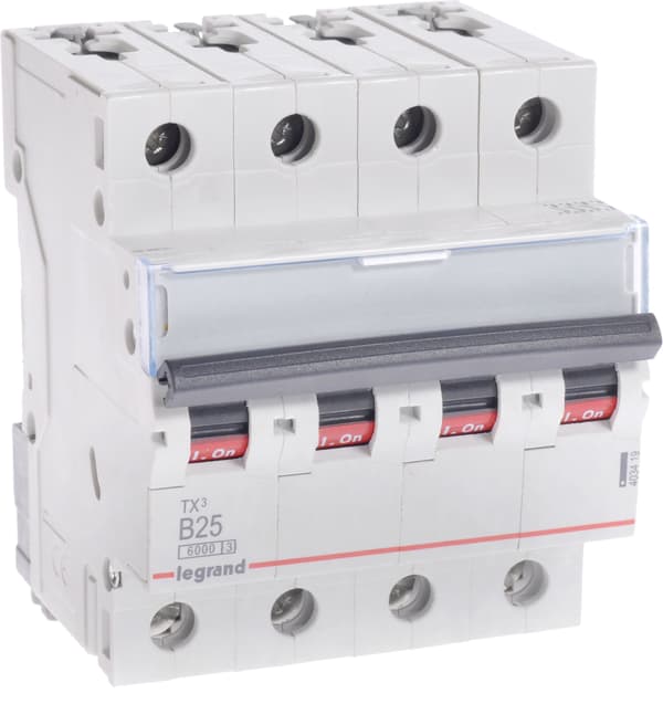 Legrand Strømafbryder S304 B25 TX3 25A 6kA 403419