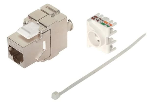 MicroConnect Keystone-modul CAT6a, STP RJ45 til IDC-stik Testet op til 500 MHz