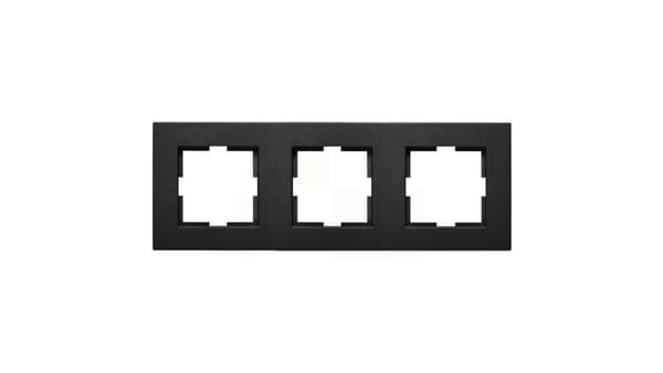 Panasonic NOVELLA Triple ramme sort 92180653M