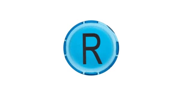 Knapplins 22mm platt blå med RESET-symbol M22-XDL-B-X6 218304