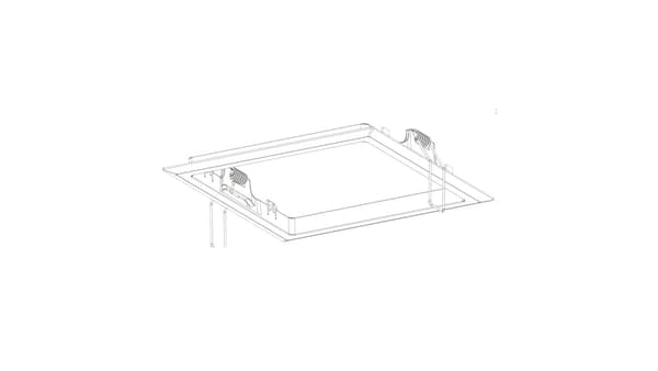 Intelight Starled QUAD uppoasennuskehys musta 92820