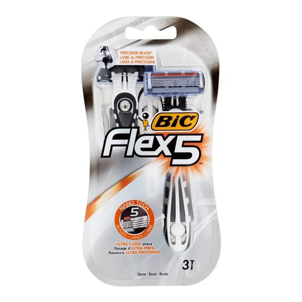 Manuell rakhyvel Bic Flex5 (3 st)