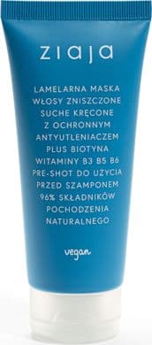 Ziaja_lamellär mask för skadat, torrt, lockigt hår 100ml