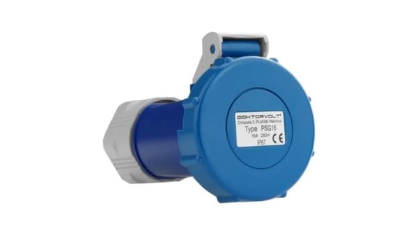 Bärbar stickpropp 230V 16A IP67 Franskt system Doktorvolt 6589