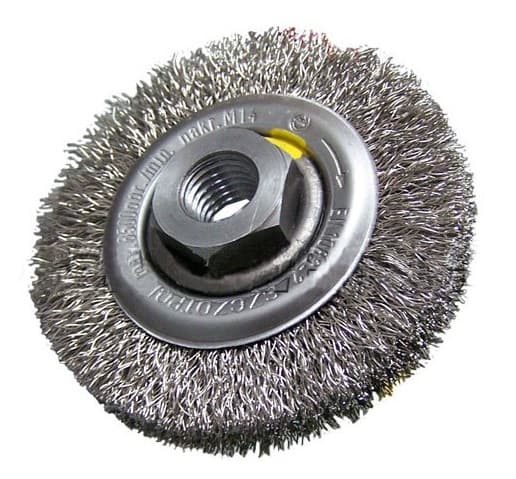 SKIVEBØRSTE STÅLTRÅD M-14, FI120MM