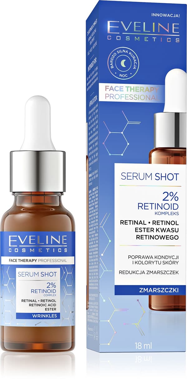 EVELINE Face Therapy Professional Serum Shot - rynkereducerende behandling 2% Retinoid 18 ml