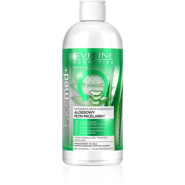 Eveline Cosmetics Facemed+ Misellivesi aloella Aloe Misellineste 3in1 400ml