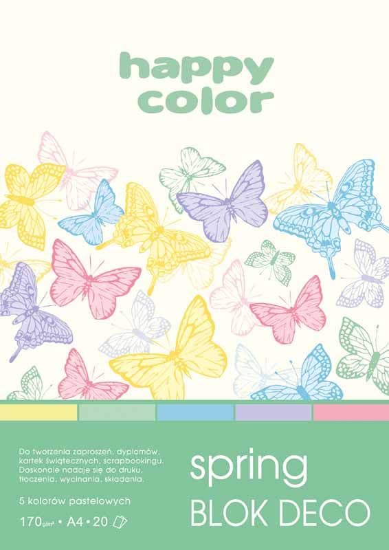 Blok A5/20K Deco Spring 170g HAPPY COLOR