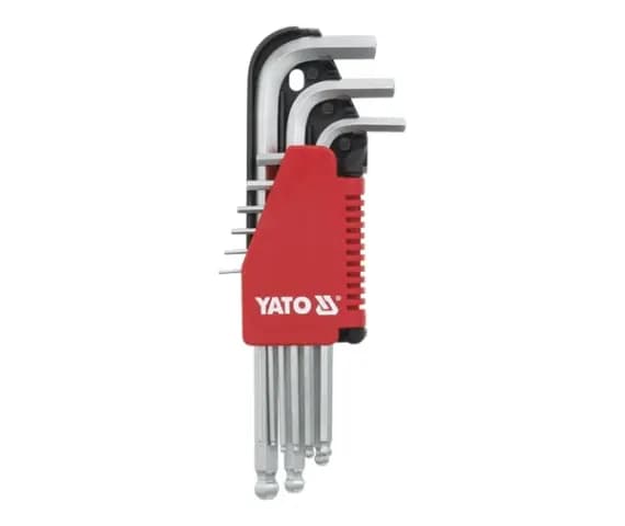 HEX NØGLER KUGLE 9STK 2-10MM Cr-V