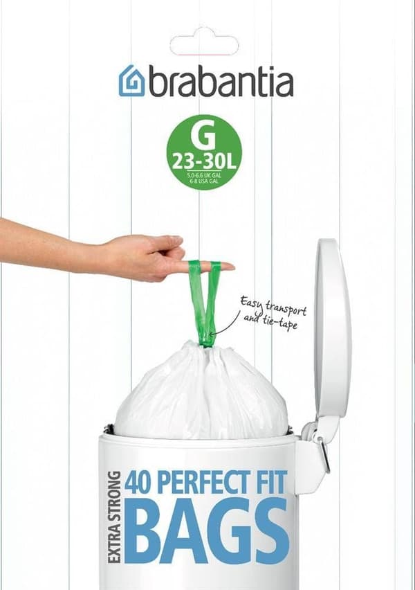 Brabantia PerfectFit Avfallspåse Typ G 25-30 L, 40 Påsar
