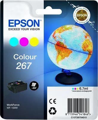 Blækpatron Epson Blæk 267 C13T26704010 (farve)
