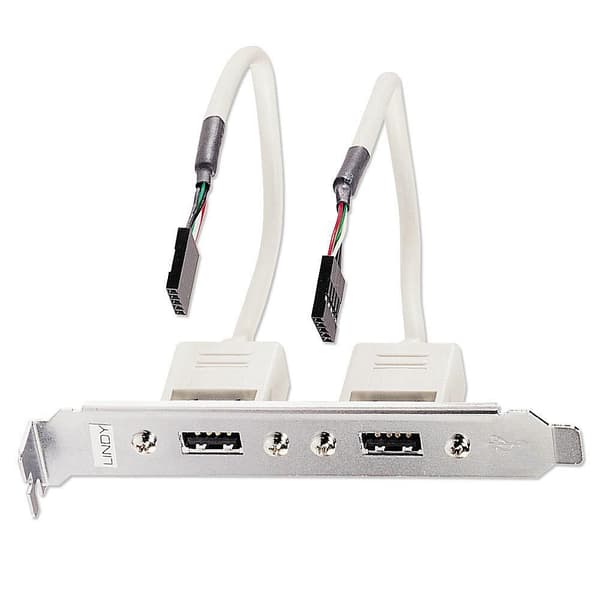 Lindy - USB-panel - 5-stifts USB 2.0-header till USB - 20 cm