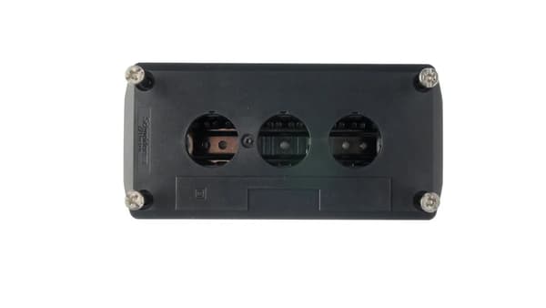 Patruunakotelo 3-reikäinen 22mm harmaa IP65 XALD03