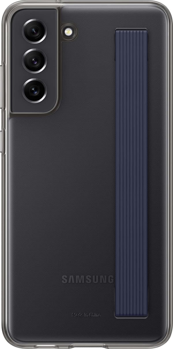 SAMSUNG Slim Strap Cover Case Samsung S21 FE 5G tummanharmaa