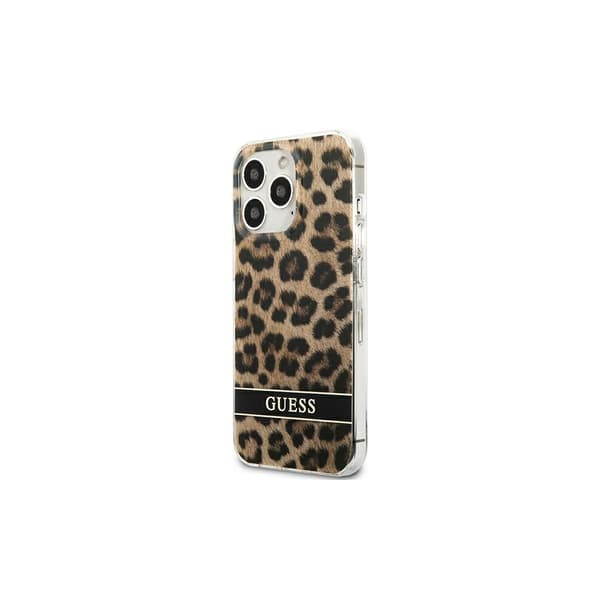 Guess GUHCP13LHSLEOW iPhone 13 Pro / 13 6.1\" Brun/Brun Hardcase Leopard