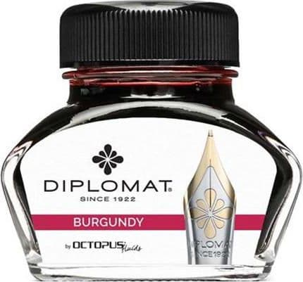 Diplomat blæk Diplo Octopus glas 30 ml bordeaux