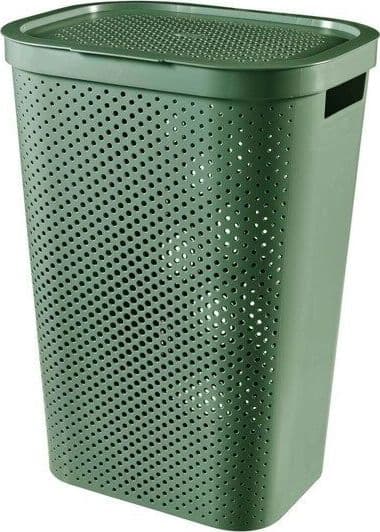 CURVER TVÄTTKORG INFINITY ÅTERVUNNEN 60L /GRÖN