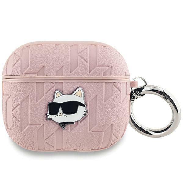 Karl Lagerfeld KLAP2PGCHPP Apple AirPods Pro (2. generation) cover Monogram Choupette Head pink