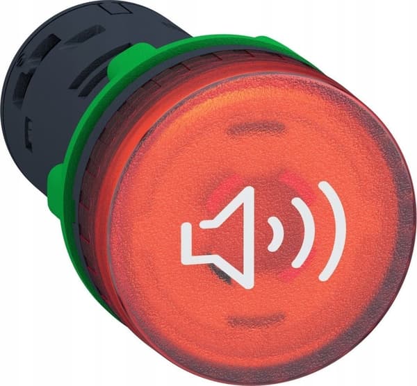 24V AC/DC belyst röd ring kontinuerlig/intermittent XB5KS2B4