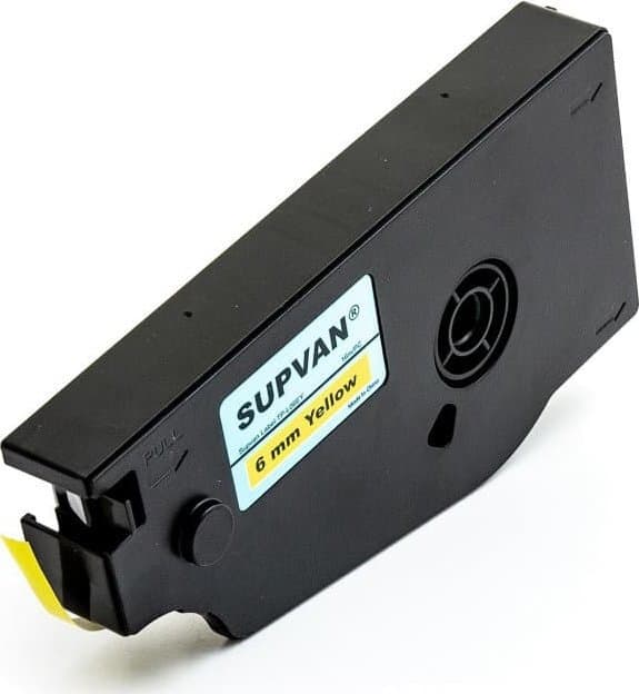 SUPVAN TECHNOLOGY Selvklæbende tape gul 6mm 16m TP-L06EY