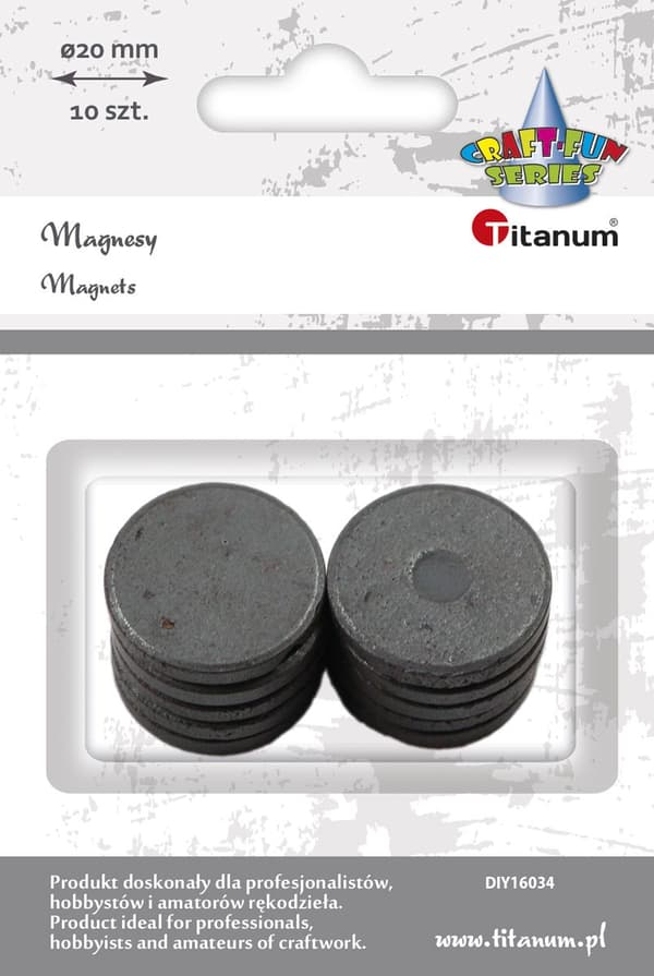 Mustat magneetit 20mm 10kpl