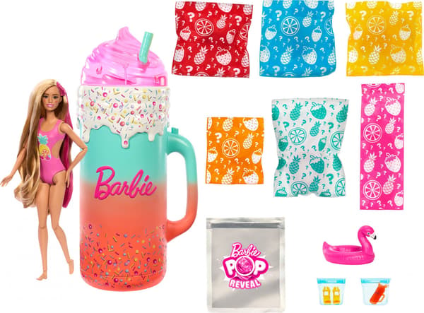 Barbie Pop! Reveal Fruit Series Smothie Tropical dukke
