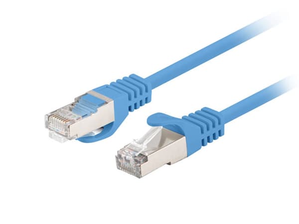Patchkabel Lanberg FTP kat.6 0,25m blå 10-pak